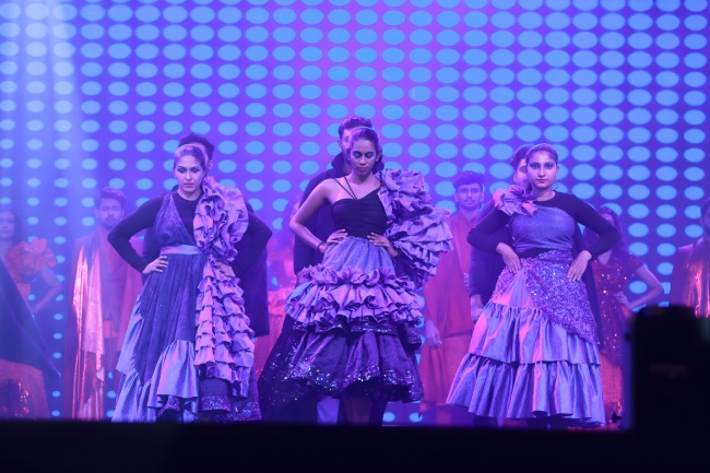 Dancing on the stage